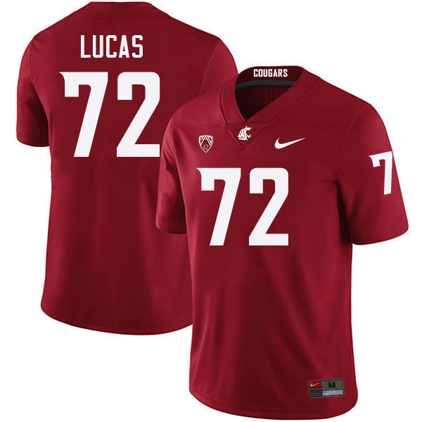 Abraham Lucas WSU Cougars Jersey.Washington State Cougars #72 Abraham Lucas Jersey Youth-Crimson